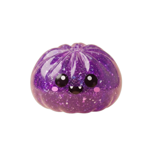 Glitter Dumpling Squishy Vampiiri Halloween puristettuna kädessä