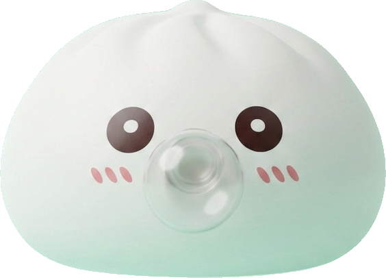 Giant Dumpling Squishy Pilvenvalkoinen — squishy antistressilelu, slow-rise, kawaii