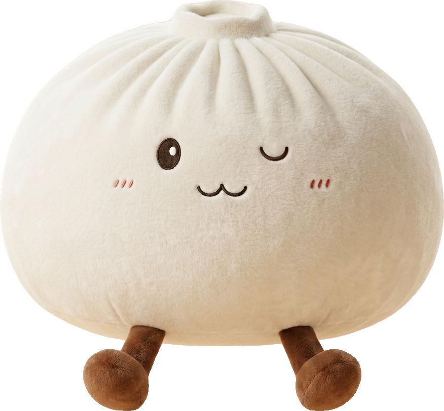 Dumplings Squishy Toy Valkoinen XXL — squishy antistressilelu, slow-rise, kawaii