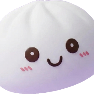 Dumpling Squishy Yövalo Kuunvalkoinen — squishy antistressilelu, slow-rise, kawaii