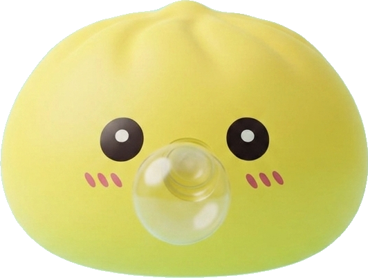 Jumbo Dumpling Squishy Keltainen Jättikoko — squishy antistressilelu, slow-rise, kawaii
