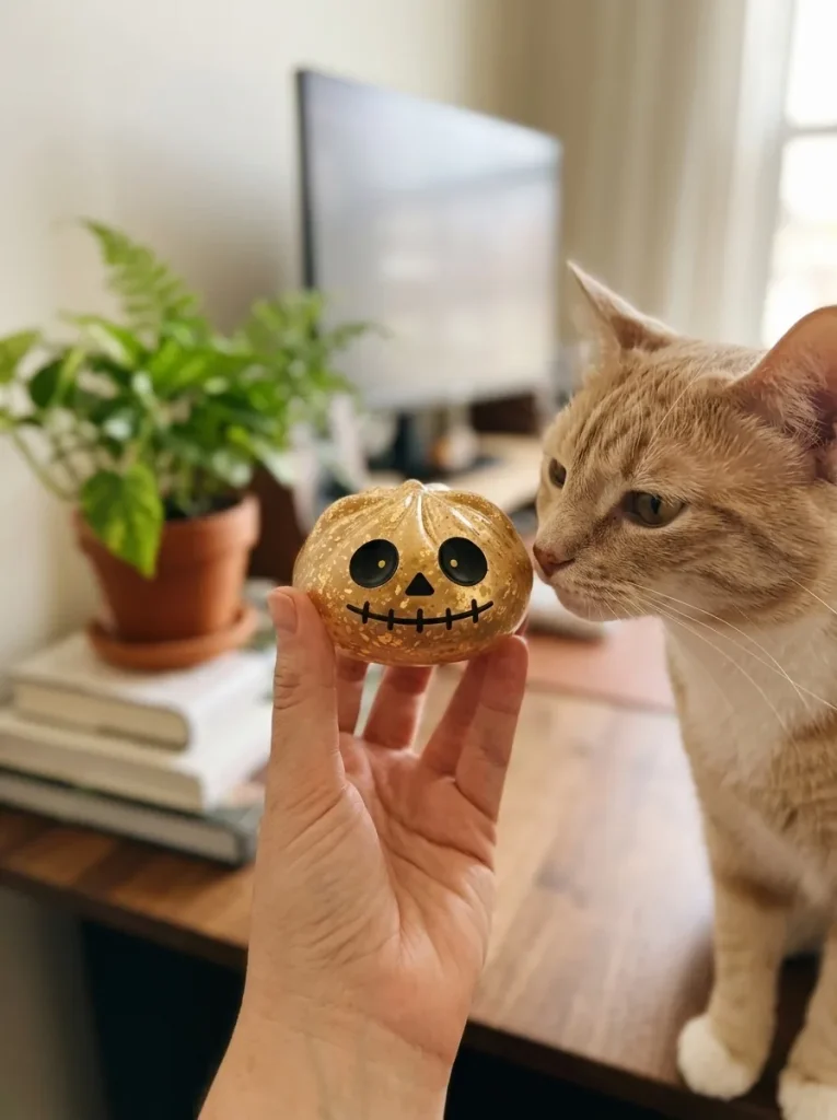 Dumpling Squishy Zombie Halloween Glitter Kulta pehmolelun seurassa