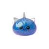 Glitter Dumpling Squishy Sininen Yksisarvinen puristettuna kädessä