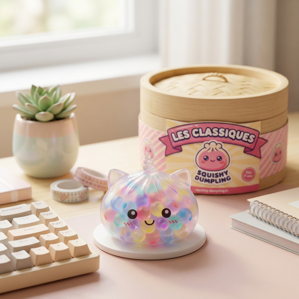 Bubble Dumpling Squishy Yksisarvinen Pastelli arkisessa asetelmassa