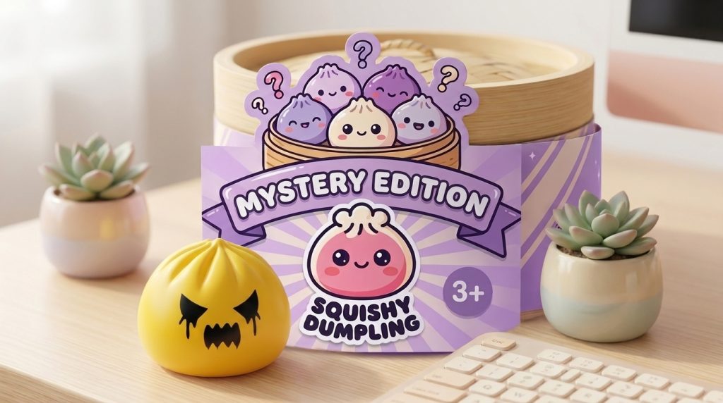 Squishy Dumpling Aave Mystery arkisessa asetelmassa