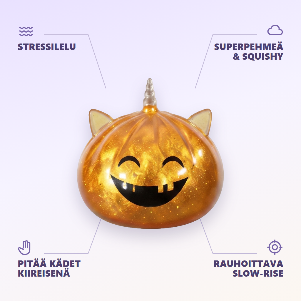Squishy Dumpling Mystery Halloween Yksisarvinen infografiikka: tärkeimmät edut