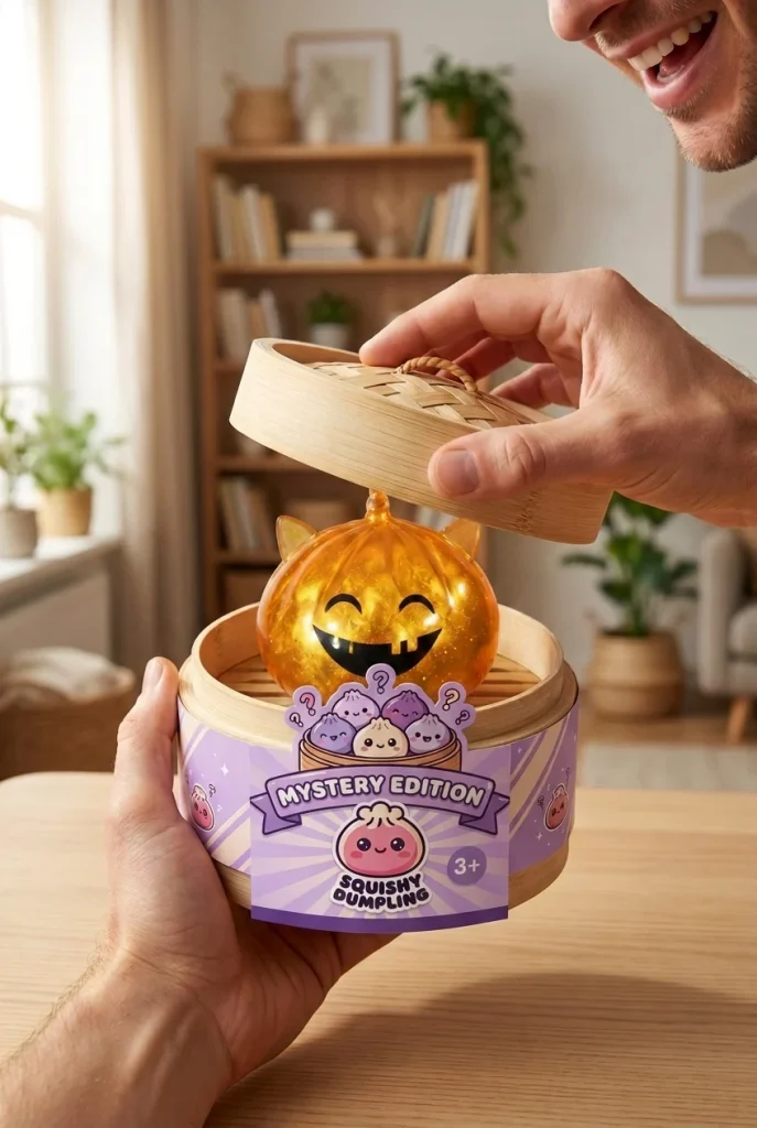 Squishy Dumpling Mystery Halloween Yksisarvinen avauksen hetkellä