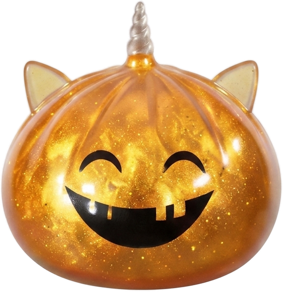 Squishy Dumpling Mystery Halloween Yksisarvinen puristettuna kädessä