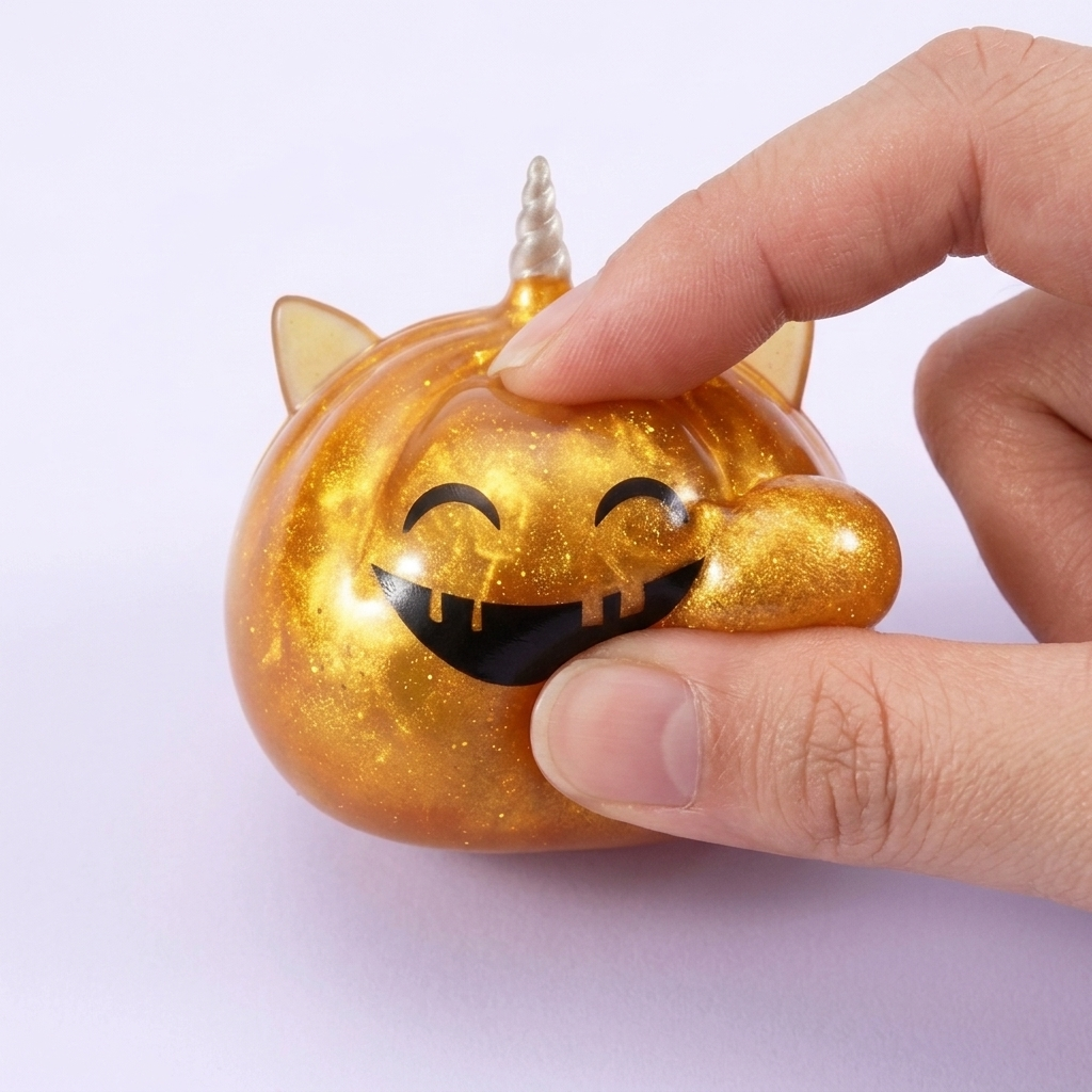 Squishy Dumpling Mystery Halloween Yksisarvinen slow rise -efekti toiminnassa