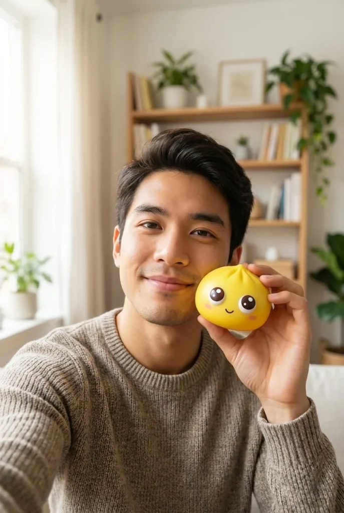 Dumpling Squishy Mystery Pop Isot Silmät arjen keskellä