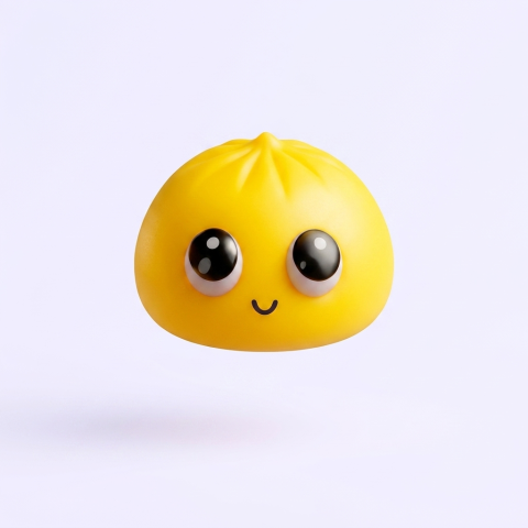 Dumpling Squishy Mystery Pop Isot Silmät puristettuna kädessä