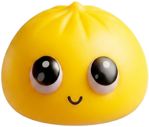 Dumpling Squishy Mystery Pop Isot Silmät puristettuna kädessä