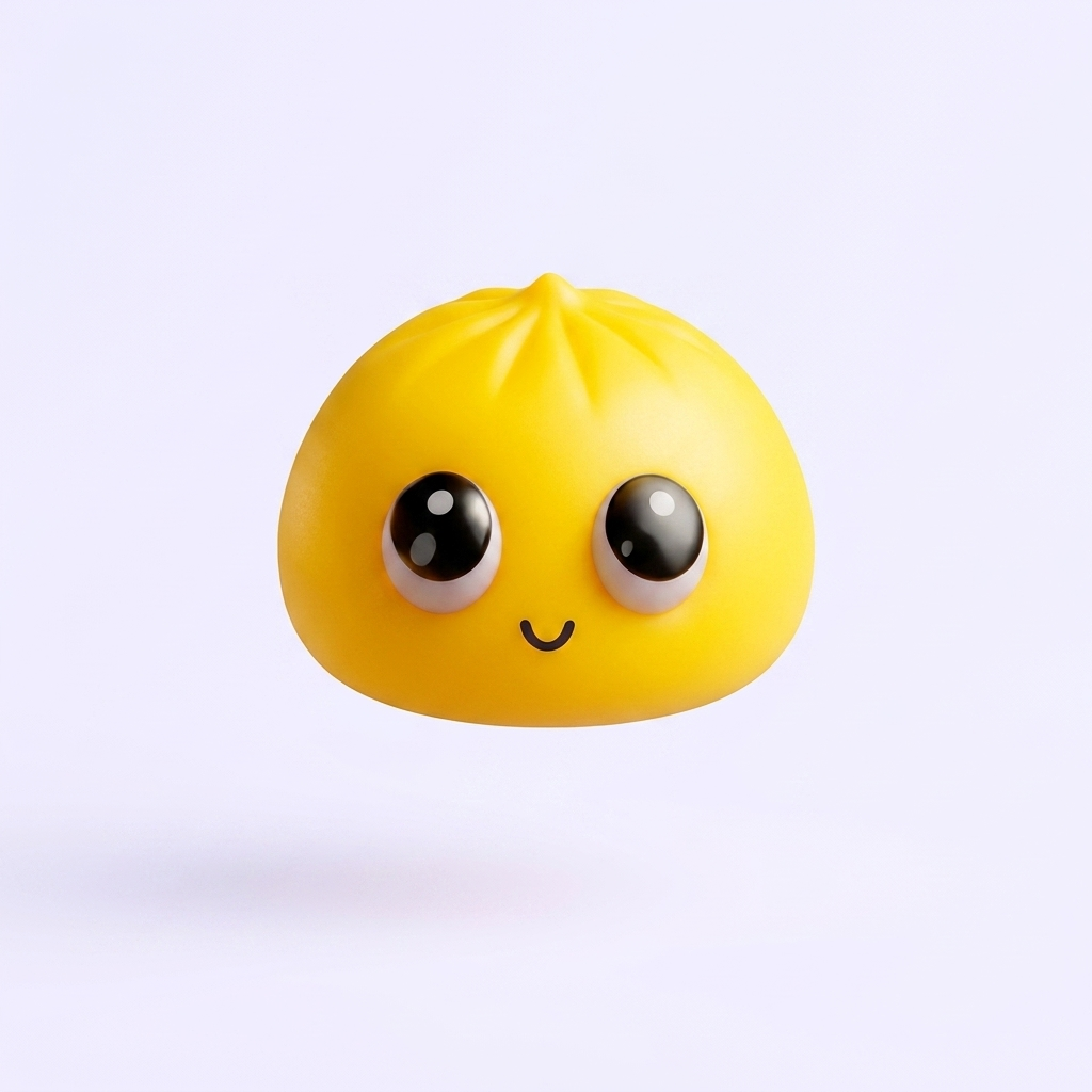 Dumpling Squishy Mystery Pop Isot Silmät puristettuna kädessä