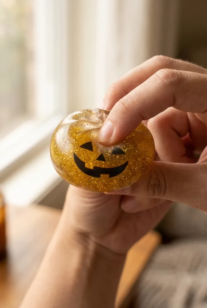 Squishy Dumpling Vampire Mystery Karmiininpunainen puristuksessa