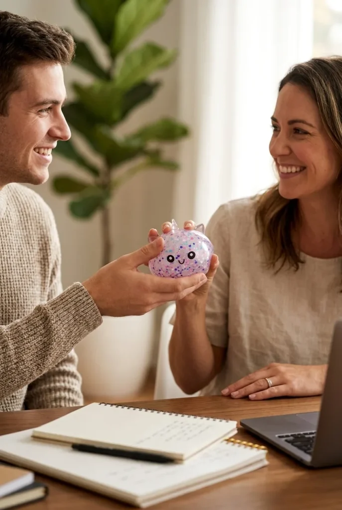 Dumpling Squishy Sparkle Yksisarvinen Valkoinen lahjaideana
