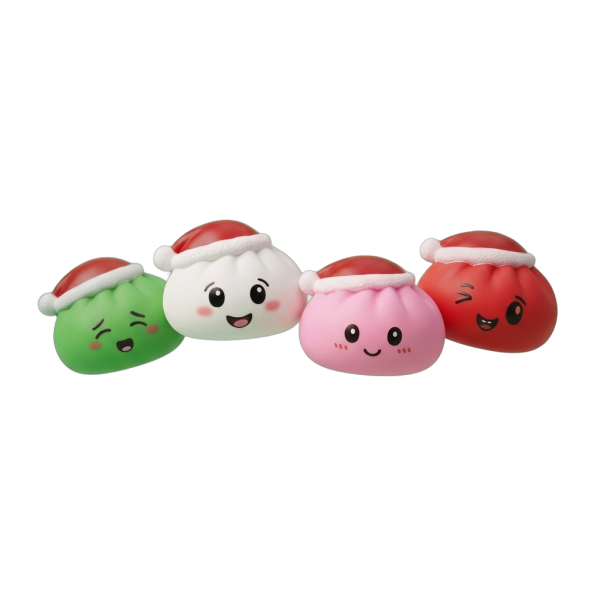 Dumpling Squishy Joulupipo -setti 4 kpl