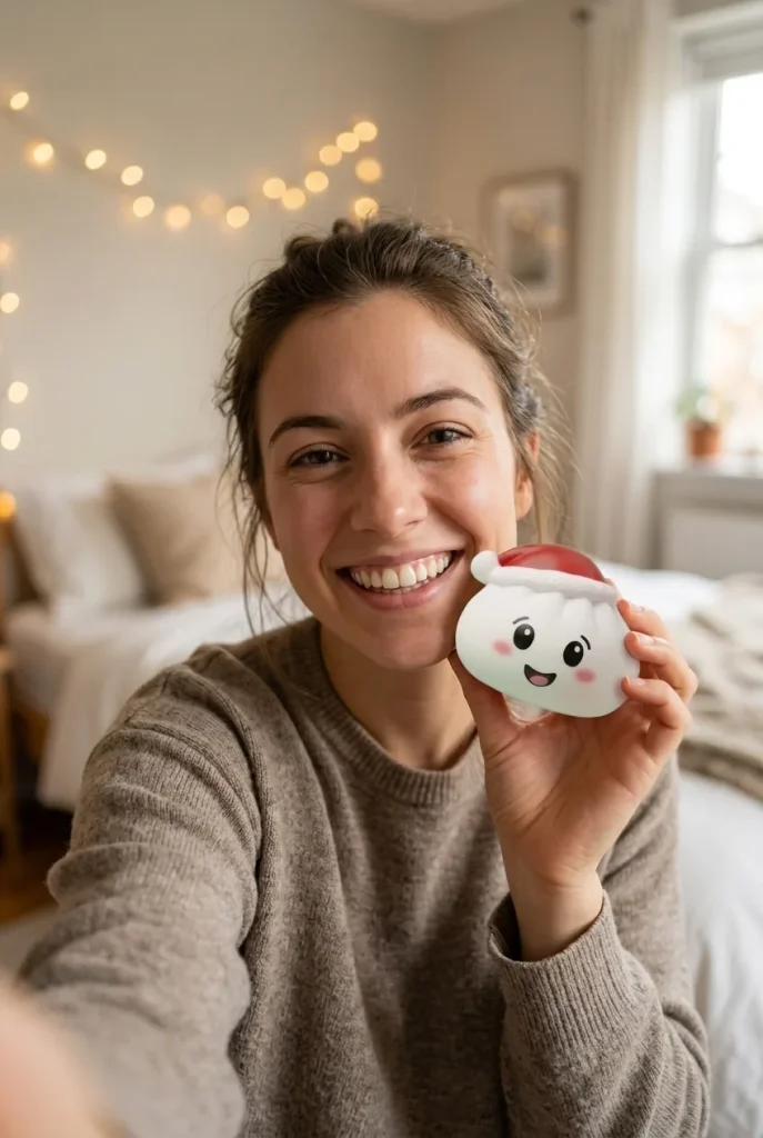 Dumpling Squishy Joulupipo -setti 4 kpl arjen keskellä