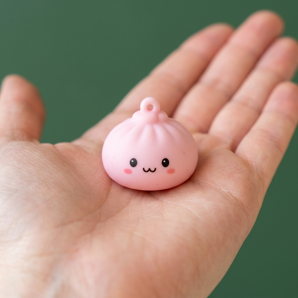 Dumpling Squishy Joulukalenteri Joulupukin Reki 24 kpl kädessä — kokovertailu