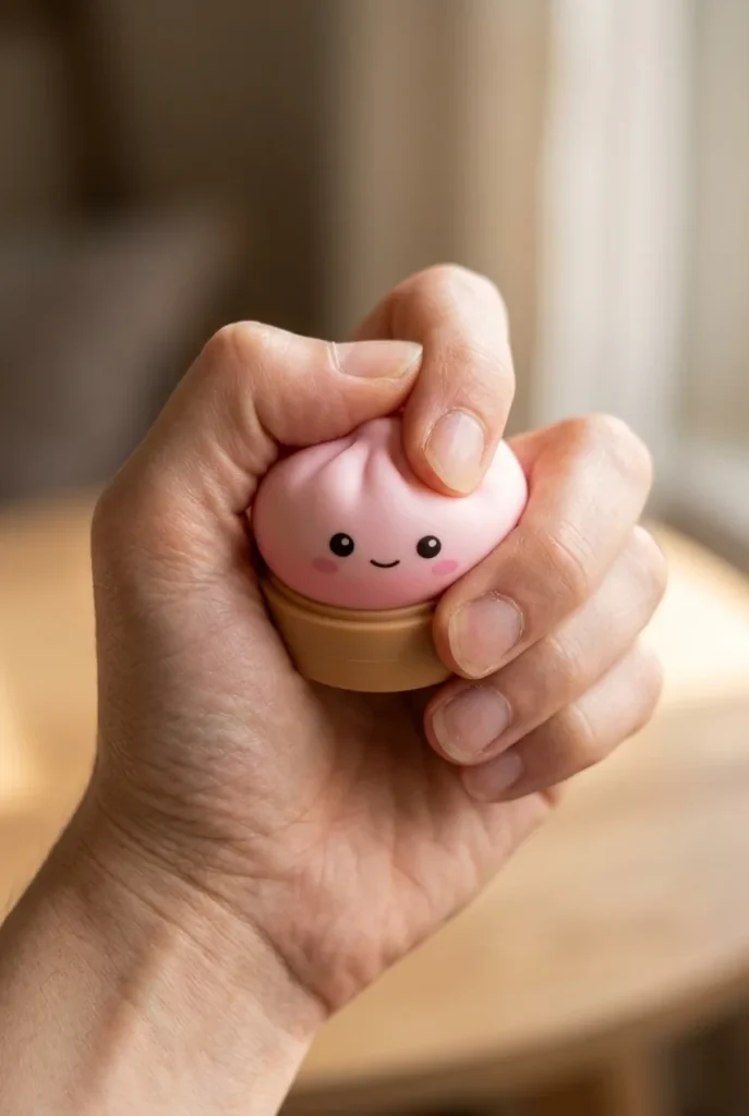 Dumpling Squishy Joulukalenteri Joulupukin Reki 24 kpl puristuksessa