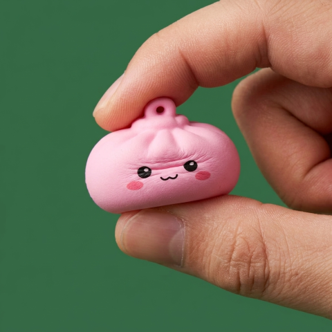 Dumpling Squishy Joulukalenteri Joulupukin Reki 24 kpl slow rise -efekti toiminnassa