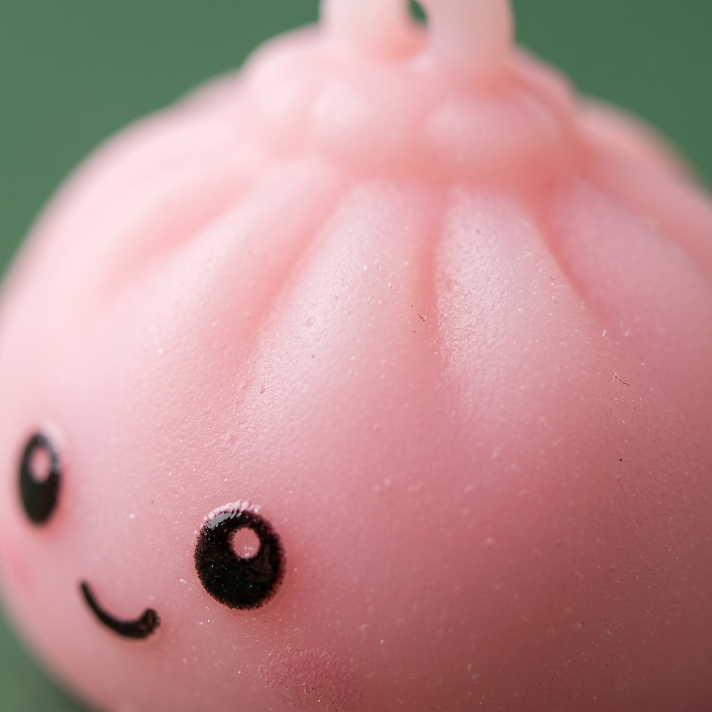 Dumpling Squishy Joulukalenteri Joulupukin Reki 24 kpl makrokuva vaahdon pinnasta