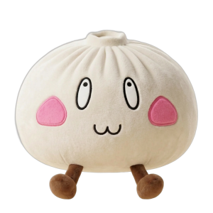 Squishy Dumpling Giant Iloinen Naama puristettuna kädessä