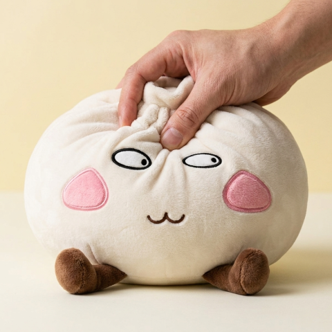 Squishy Dumpling Jättiläinen Ylpeä ja Veikeä slow rise -efekti toiminnassa