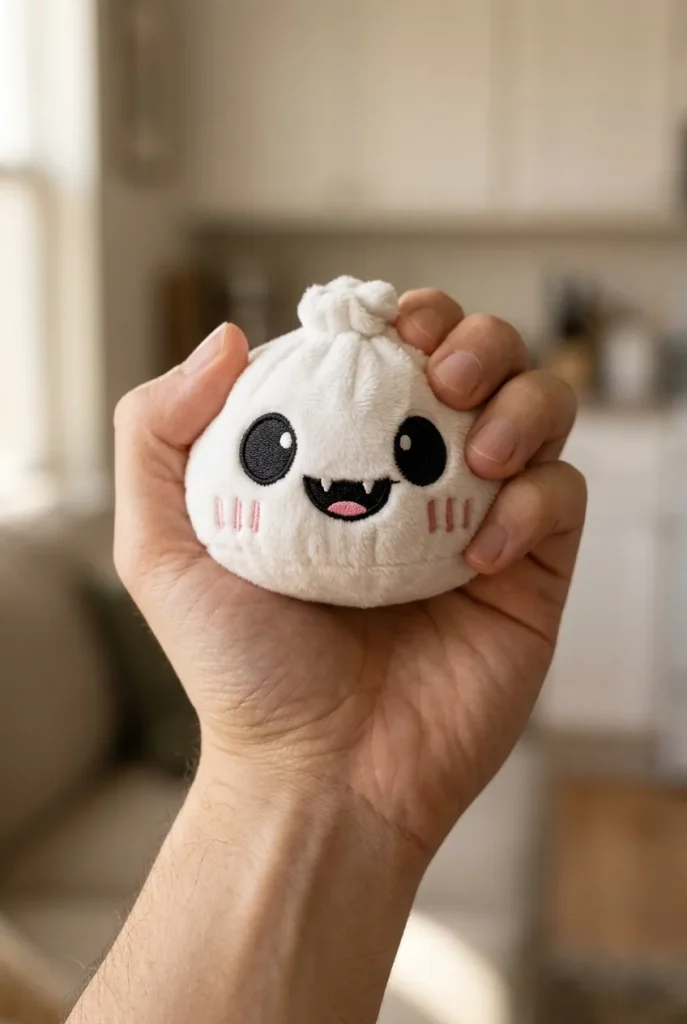 Dumpling Squishy Halloween Haamu Kuutamolla puristuksessa