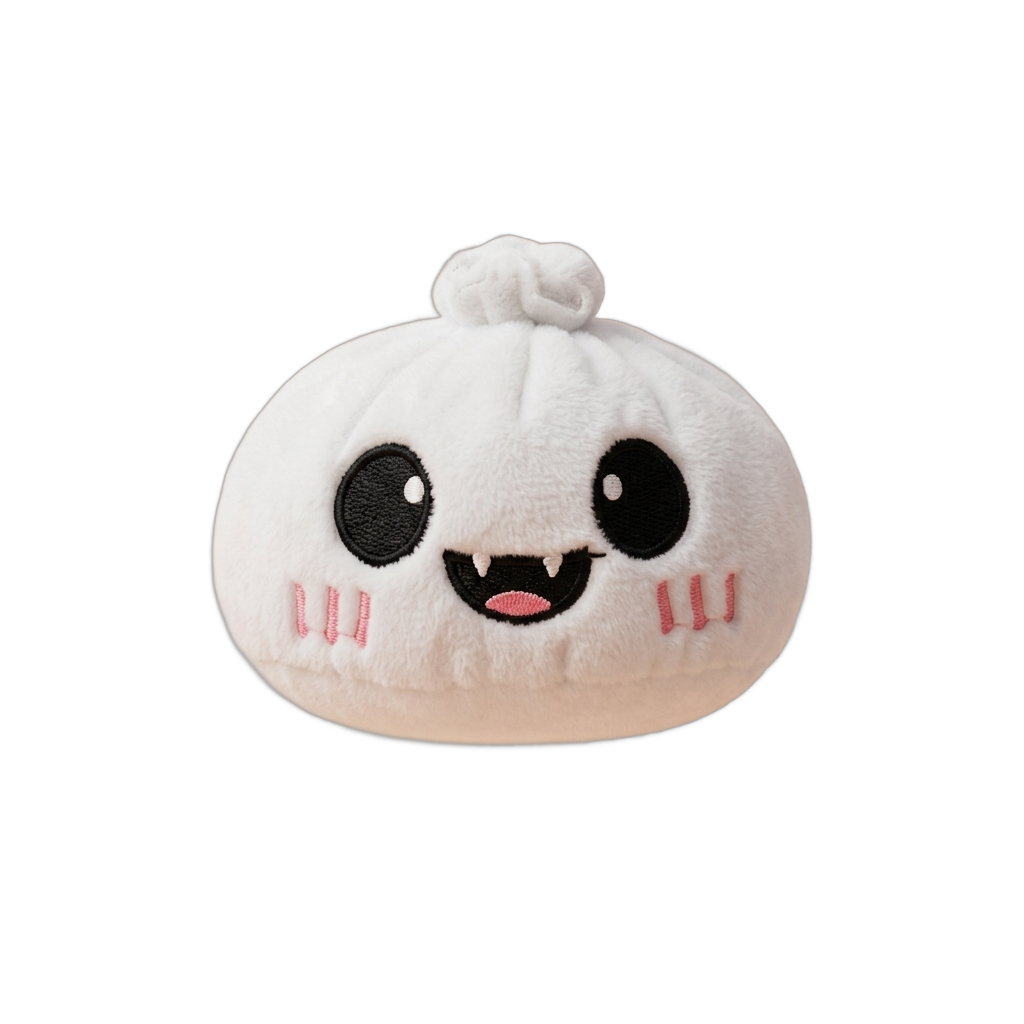 Dumpling Squishy Halloween Haamu Kuutamolla puristettuna kädessä