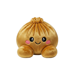 Squishy Dumpling Kuninkaallinen Kulta puristettuna kädessä