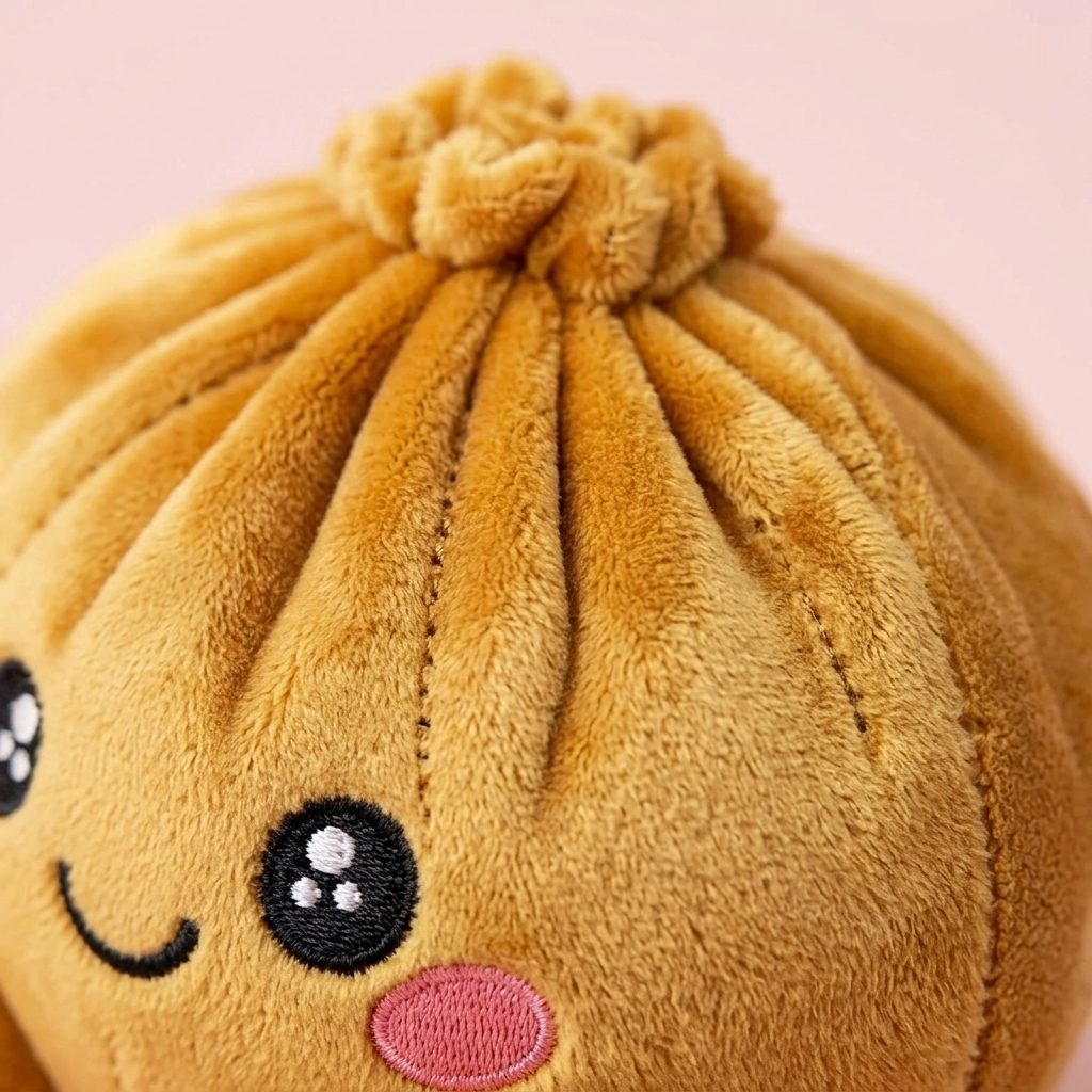 Squishy Dumpling Kuninkaallinen Kulta makrokuva vaahdon pinnasta