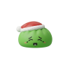 Dumpling Squishy Joulupipo Tonttu Vihreä puristettuna kädessä