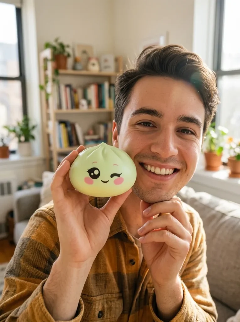Dumpling Squishy Pistaasinvihreä Silmänisku arjen keskellä
