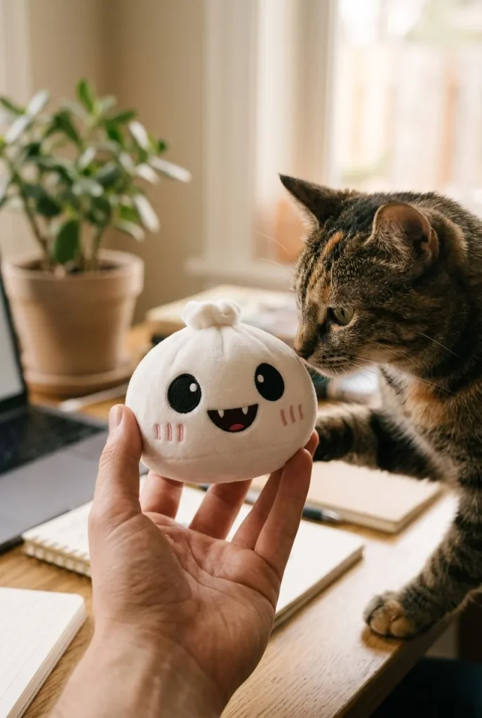 Squishy Dumpling Halloween Karmiva 5 kpl -setti pehmolelun seurassa