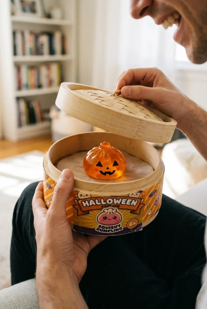 Squishy Dumpling Halloween XXL -setti (8 kpl) avauksen hetkellä