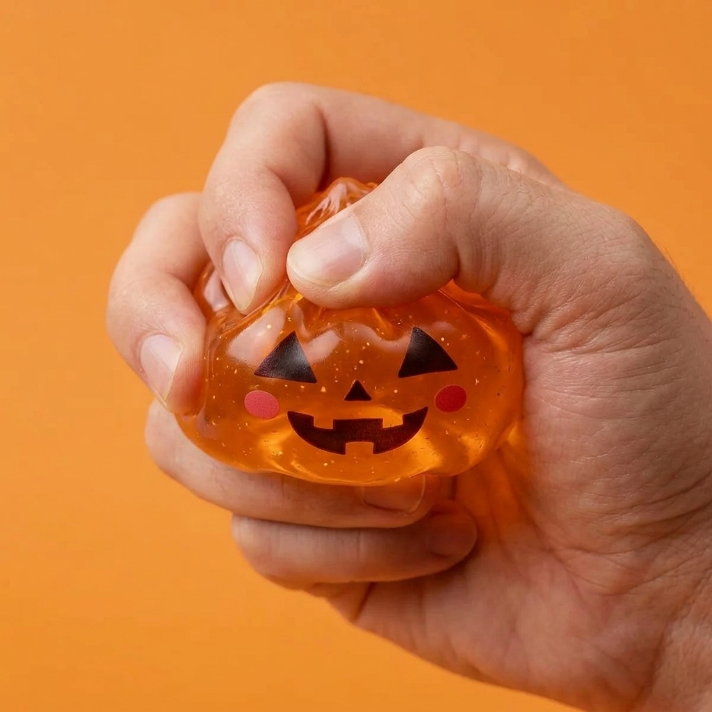 Squishy Dumpling Halloween XXL -setti (8 kpl) slow rise -efekti toiminnassa