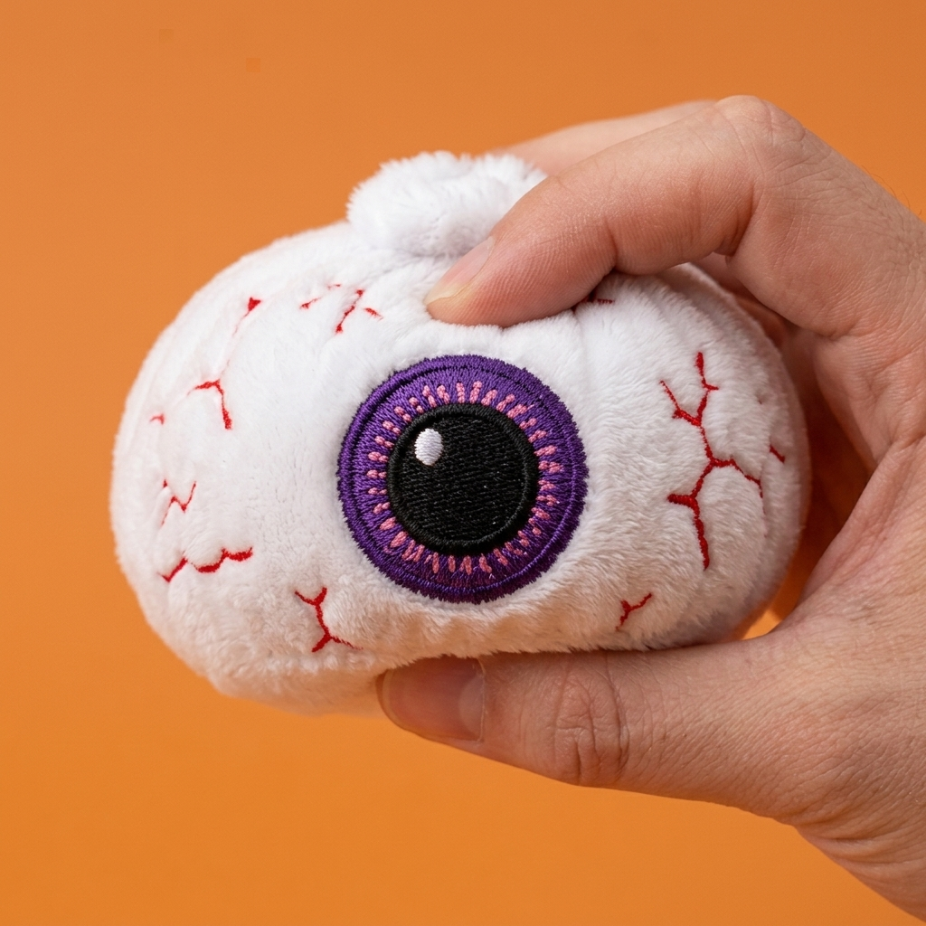 Dumpling Squishy Halloween Silmä slow rise -efekti toiminnassa