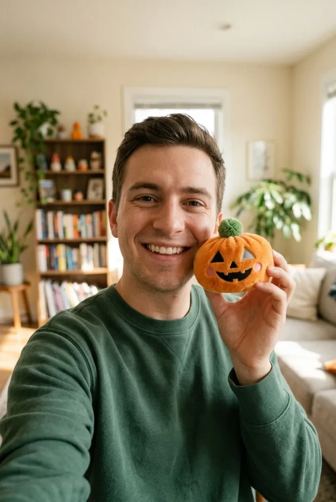 Halloween Kurpitsa Dumpling Squishy arjen keskellä