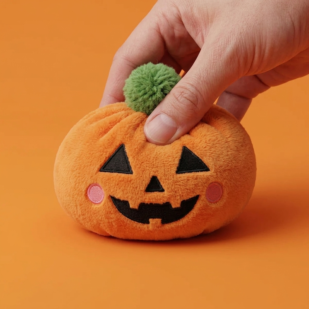 Halloween Kurpitsa Dumpling Squishy slow rise -efekti toiminnassa