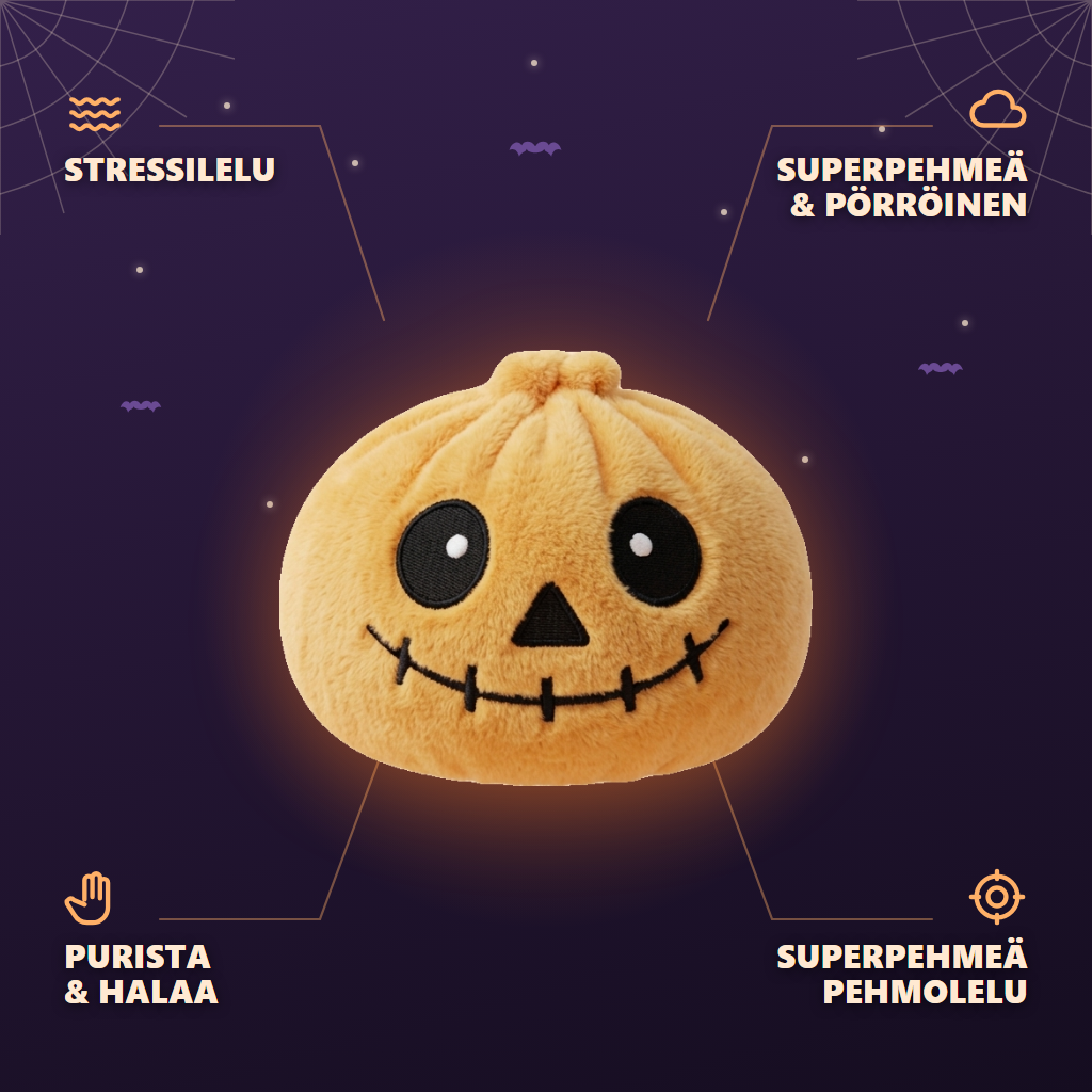 Squishy Dumpling Luuranko Halloween Hymyilevä infografiikka: tärkeimmät edut