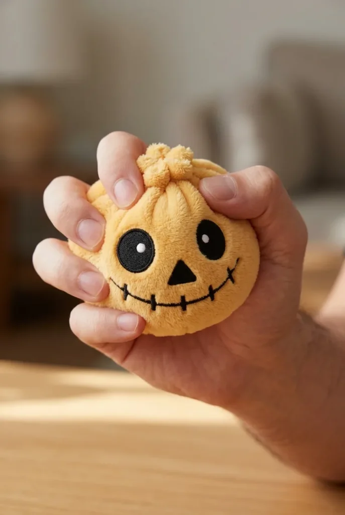Squishy Dumpling Luuranko Halloween Hymyilevä puristuksessa