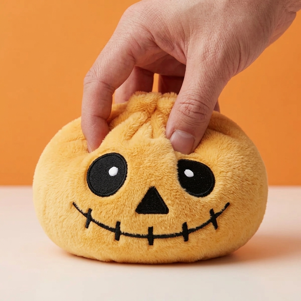 Squishy Dumpling Luuranko Halloween Hymyilevä slow rise -efekti toiminnassa