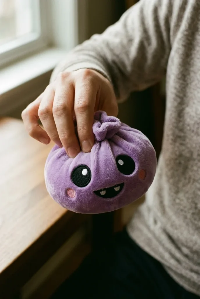 Squishy Dumpling Vampire Halloween Violetti puristuksessa
