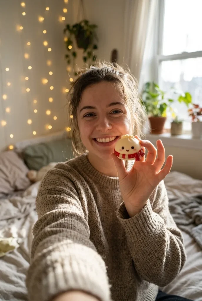 Mochi Dumpling Squishy Joulukalenteri Piparkakku 24 kpl arjen keskellä