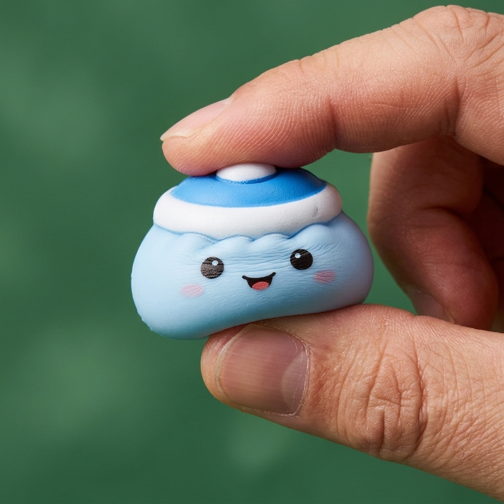 Mochi Dumpling Squishy Joulukalenteri Piparkakku 24 kpl slow rise -efekti toiminnassa