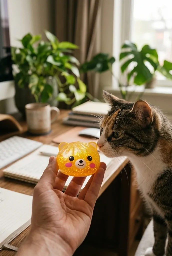 Mystery Glitter Dumpling Squishy Karhu pehmolelun seurassa