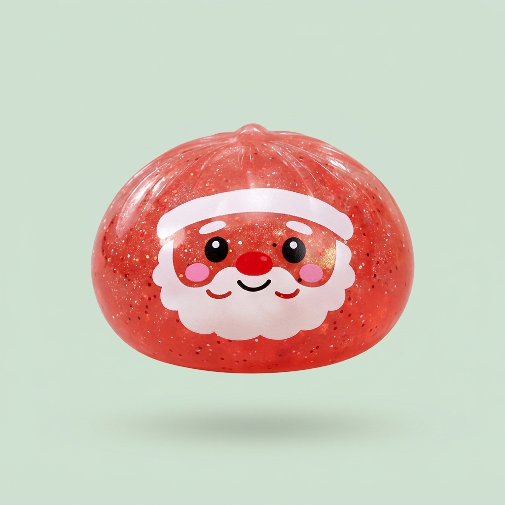 Dumpling Squishy Mystery Candy Joulu puristettuna kädessä