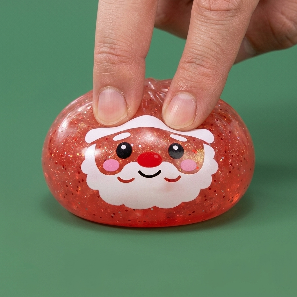 Dumpling Squishy Mystery Candy Joulu puristettuna kädessä