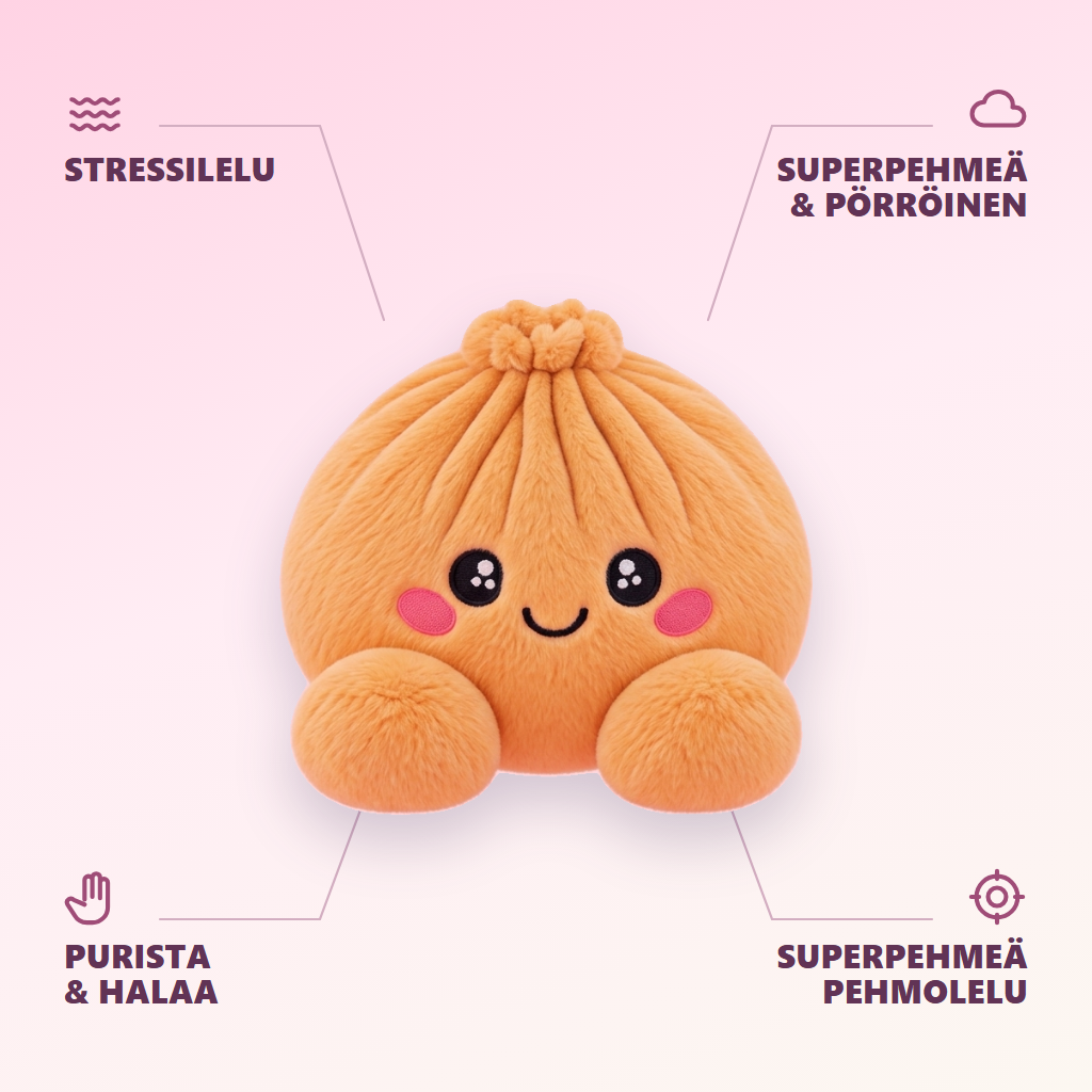 Squishy Dumpling Orange Mandariini infografiikka: tärkeimmät edut