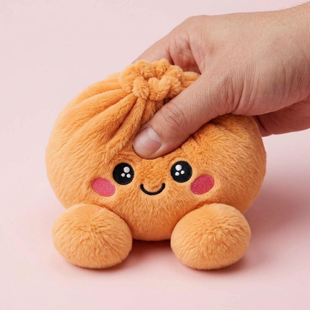 Squishy Dumpling Orange Mandariini slow rise -efekti toiminnassa
